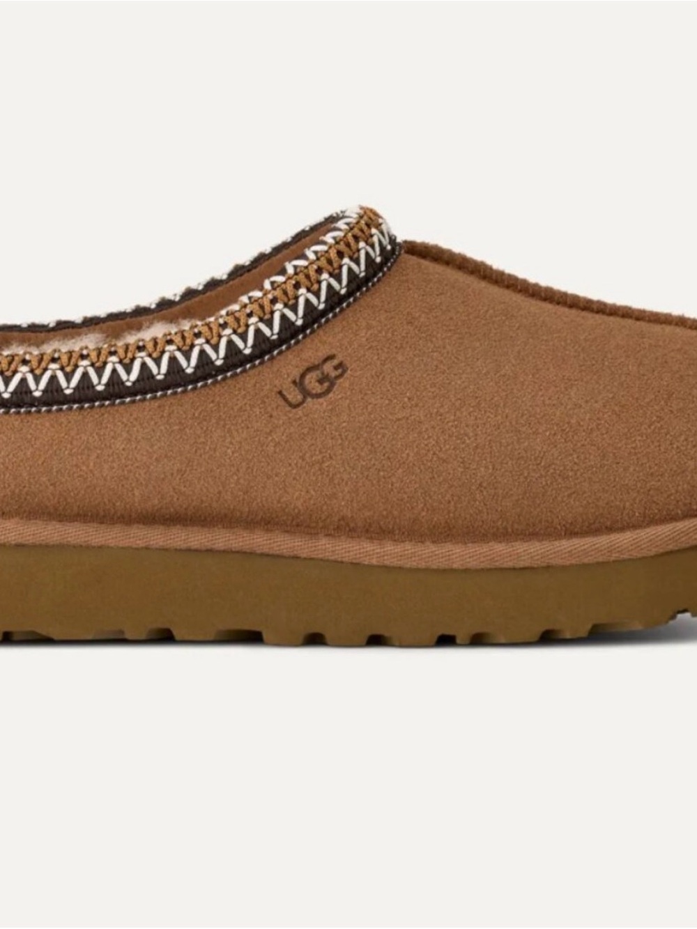 UGG Chestnut Brown Suede Women's Slip-On Slippers